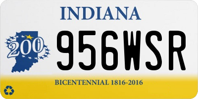 IN license plate 956WSR