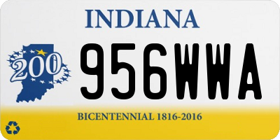 IN license plate 956WWA