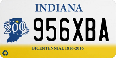IN license plate 956XBA
