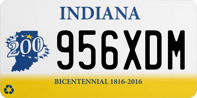 IN license plate 956XDM