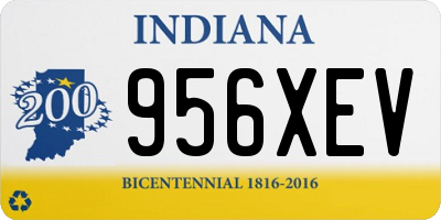 IN license plate 956XEV