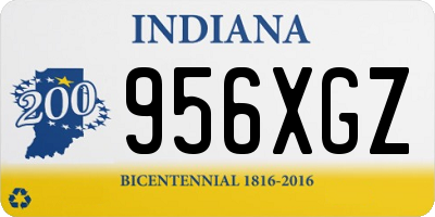 IN license plate 956XGZ