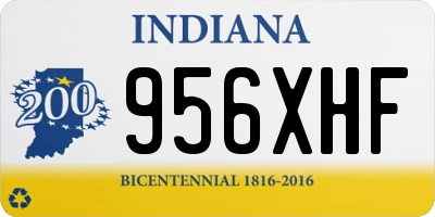 IN license plate 956XHF