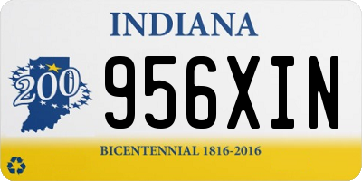 IN license plate 956XIN