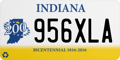 IN license plate 956XLA