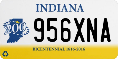 IN license plate 956XNA