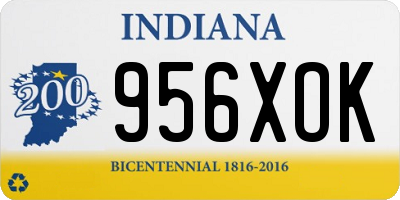 IN license plate 956XOK