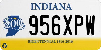 IN license plate 956XPW