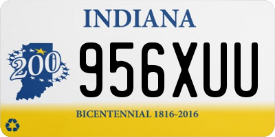 IN license plate 956XUU