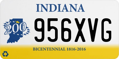 IN license plate 956XVG