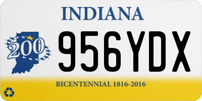 IN license plate 956YDX