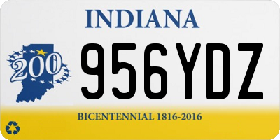 IN license plate 956YDZ