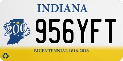IN license plate 956YFT
