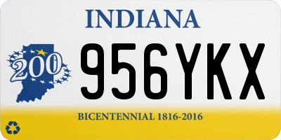 IN license plate 956YKX
