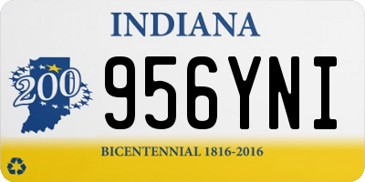 IN license plate 956YNI