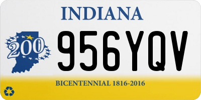 IN license plate 956YQV