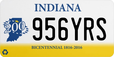 IN license plate 956YRS