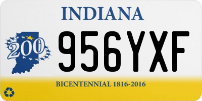 IN license plate 956YXF