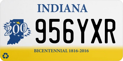 IN license plate 956YXR