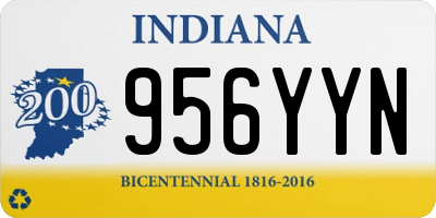 IN license plate 956YYN