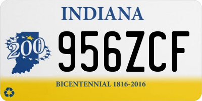 IN license plate 956ZCF