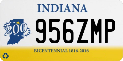 IN license plate 956ZMP
