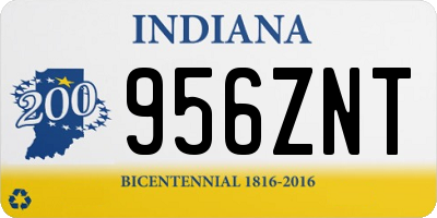 IN license plate 956ZNT