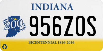 IN license plate 956ZOS