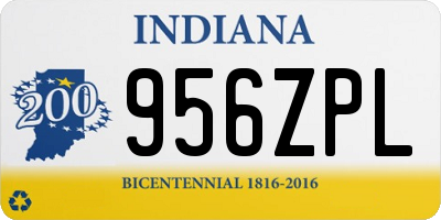 IN license plate 956ZPL