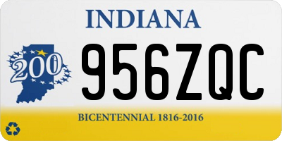 IN license plate 956ZQC