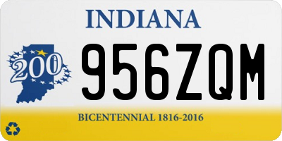 IN license plate 956ZQM
