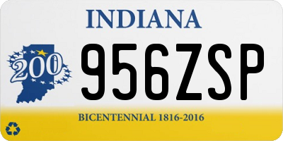 IN license plate 956ZSP