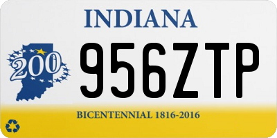 IN license plate 956ZTP