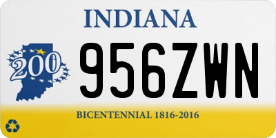 IN license plate 956ZWN
