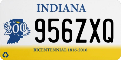 IN license plate 956ZXQ