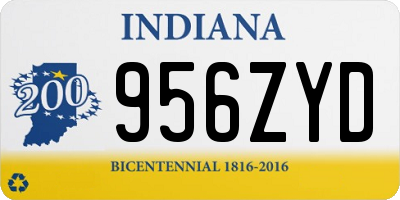 IN license plate 956ZYD