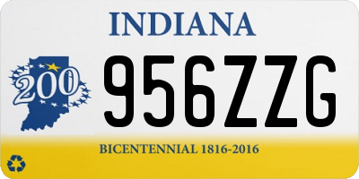 IN license plate 956ZZG