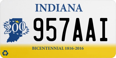 IN license plate 957AAI