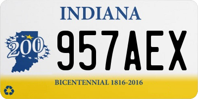 IN license plate 957AEX