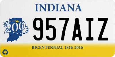 IN license plate 957AIZ