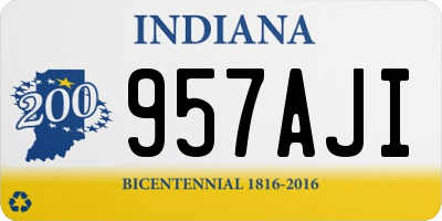 IN license plate 957AJI