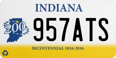 IN license plate 957ATS