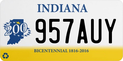 IN license plate 957AUY