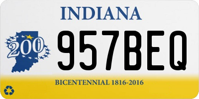 IN license plate 957BEQ