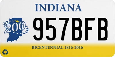 IN license plate 957BFB