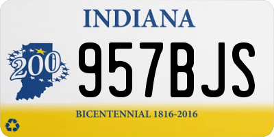 IN license plate 957BJS
