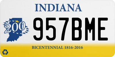 IN license plate 957BME