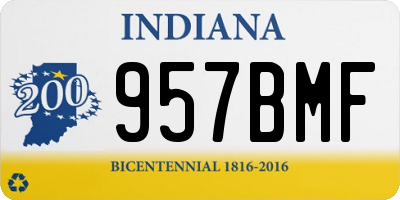 IN license plate 957BMF