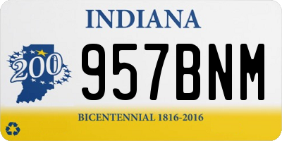 IN license plate 957BNM