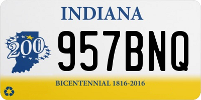IN license plate 957BNQ